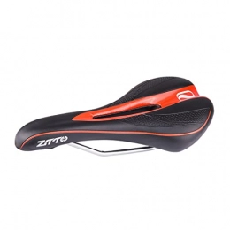 Roulle Mountain Bike Seat MTB Hollow Breathable Racing Bicycle Saddle Soft PU Cycle Mountain Bike Seat Comfortable Wide Road Bike RED