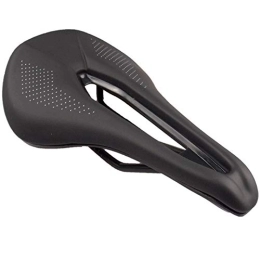 MVEES Mountain Bike Seat MVEES Necklace Jewelry, Bike Seat Bicycle Saddle Faux Leather Bicycle Hollow Design Saddle Cushion Part Compatible with Mountain Road Bike Compatible with Women and Men (Color : Black)