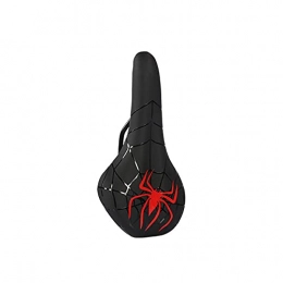 MZJY Mountain Bike Seat MZJY Mountain Sports Bike Saddle, Comfortable Shock-Absorbing Bicycle Seat, High-Density PU Fabric, Suitable for Mountain, Road, And Sports Bikes, Red