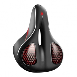 N / B Hollow Breathable Bike Seat, Dual Shock Absorbing Memory Foam, Comfortable And Waterproof, With Warning Tail Light, For Exercise Bikes, Mountain Bikes, Spin Bikes