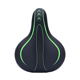 NaiCasy Spares NaiCasy Bike Seat Comfortable Mountain Bike Saddle Waterproof Leather Bicycle Cushion Pad Green