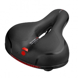 NiceButy Spares NiceButy Mountain Bike Seat Hollow Bicycle Saddle with Taillight Breathable Seat Pad for Road Bike, Comfortable Bike Seat Padded Leather Waterproof for Comfort Women Men