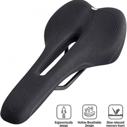 OhLt-j Spares OhLt-j Memory Sponge Bike Saddle Mountain Bike Seat Breathable Comfortable Cycling Seat Cushion Pad with Central Relief Zone and Ergonomics Design Fit for Road Bike and Mountain Bike