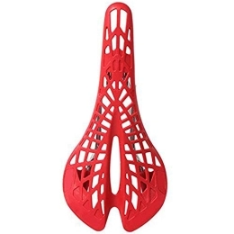 PAIHUIART Mountain Bike Seat PAIHUIART Bicycle Seat Cushion, Hollow Breathable Bicycle Seat Cycle Saddle Cushion, Suitable for Mountain Bike Seat, Thicken Bike Saddle, Padded Bike Cushion Saddle Cover for Men Women (Red)
