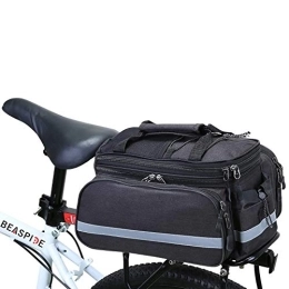 Beaspire Mountain Bike Seat Pannier Bag, Beaspire Waterproof Bike Bag for Bike Rear Seat with Shoulder Strap, 10-25 L Scalable Capacity, for Commute, Travel and Picnic