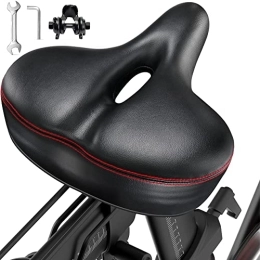 PeloFamily Mountain Bike Seat PeloFamily Oversized Bike Seat Compatible with Peloton Bike & Bike+, Bike Seat Cushion for Comfort Wide, Bike Saddle Replacement for Women & Men, Extra Padding Bicycle Seat, Accessory for Most Bikes