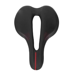PENO Mountain Bike Seat PENO saddle, thick mountain bike saddle, adjustable head, comfort, alloy steel frame, 100 kg carrying weight for men to ride Black Red