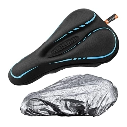 perfeclan Spares Perfeclan Comfortable Bike Saddle Cushion Pad Bicycle Cushion Men Women Shockproof Breathable Non Slip for Mountain Bike Cycling Accessories, Black Blue