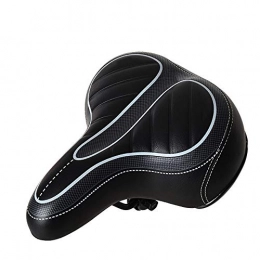Pessica Mountain Bike Seat Pessica Bicycle Large-Area Saddle Mountain Bike Thickened Comfortable Cushion Bicycle Shock-Absorbing Breathable Seat Ergonomic Cushion 21 * 26Cm, A