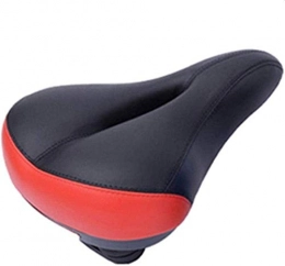 Plztou Spares Plztou Comfortable Bicycle Saddle Mountain Bicycle Soft Saddle Comfortable PVC Leather Wide Breathable Road Bike Cushion Bicycle MTB Spare Parts