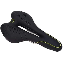 Gyubay Spares Popular Bicycle Cushion Mountain Bike Seat Silicone Seat Mountain Bike Saddle Riding Equipment Bicycle Saddle Comfortable Experience (Color : Green, Size : 27x16cm)