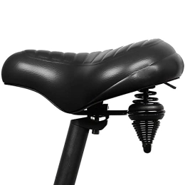 Gyubay Spares Popular Bicycle Cushion Mountain Road Bike Saddle Seat Cushion Comfortable Seat Cushion General Riding Equipment Comfortable Experience (Color : Black, Size : 27x25cm)