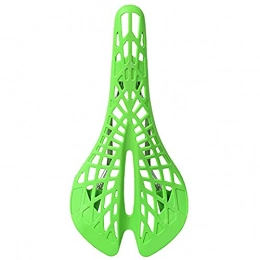 PPLAX Spares PPLAX Ultralight Plastic Bicycle Saddle Mountain Bike Bicycle Saddle PVC Cushion 6 colors (Color : Green)