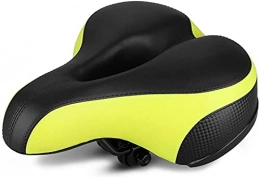 Hmmsnzy Mountain Bike Seat Professional Soft Bike Saddle， 2021 Mountain Bike Bicycle Road Bike Cushion Soft Thickened Widened Breathable Silicone Reflective Big Butt Bike Cushion, b Bicycle Saddle for MTB, Spinning Bikes