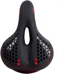 Hmmsnzy Mountain Bike Seat Professional Soft Bike Saddle， Bicycle Seat Cushion, Double Spring Memory Foam Seat Cushion, Leather Waterproof Taillight, Comfortable And Breathable, Suitable for Most Bicycles, c Bicycle Saddle for M