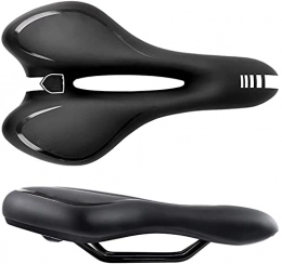 Hmmsnzy Mountain Bike Seat Professional Soft Bike Saddle， Comfortable Men's And Women's Bicycle Seats, Wide Bicycle Saddle Cushions with Tail Lights, Waterproof, Double Spring Suspension, Soft And Breathable, b Bicycle Saddle fo
