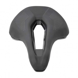 PU Black Road Mountain Bike Bicycle Soft Hollow Cycling Saddle Cushion Pad Seat, Soft, Breathable, Anti-shock And Comfortable