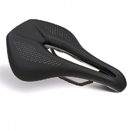 PUJUFANG-PHONE CASE Mountain Bike Seat PUJUFANG-PHONE CASE Bicycle Saddle MTB Road Mountain Bike Power Racing Saddle Triathlon Cycling PU Breathable Soft Seat Cushion (Color : Black)