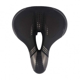 Qiutianchen Mountain Bike Seat Qiutianchen Bicycle Saddle Waterproof High Elastic Shock Absorption Soft and Comfortable Breathable Increase Thickened Mountain Bike Saddle for Mountain Bike Road Bike (Color : Black, Size : Type1)