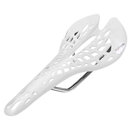 Qivor Mountain Bike Seat Qivor Bicycle Saddle Seat Cushion Spider Carbon Fiber PU Breathable Soft Cycling Accessories Mountain Road Bike Seats (Color : White)