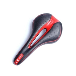 Qivor Mountain Bike Seat Qivor Bicycle Seat Saddle Soft Sports Road Mountain Bike Front Seat Mat Cushion Riding Cycling Supplies Bicycle Accessories (Color : Red)