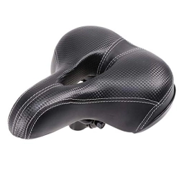 Qivor Spares Qivor Elastic Sponge Bike Seat Shock Absorbing Comfortable Wide Padded Replacement Bicycle Saddle For Mountain Bike Outdoor (Black)