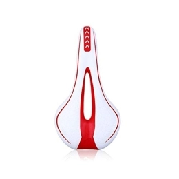 Qivor Spares Qivor Silicone Extra Soft Bicycle MTB Saddle Cushion Bicycle Hollow Saddle Cycling Road Mountain Bike Seat Bicycle Accessories (Color : White Red)
