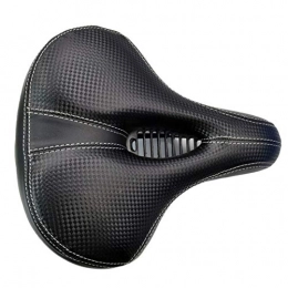 Qivor Spares Qivor Wide Bike Bicycle Saddle Thicken Bicycle Seat MTB Hollow Cycling Cushion Sponge Soft Bike Cycling Saddle (Color : Black)
