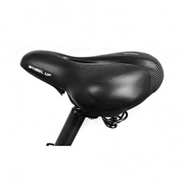 Qiyuezhuangshi01 Mountain Bike Seat Qiyuezhuangshi01 Bicycle Seat Cushion, Saddle Mountain Bike Seat Cushion, Comfortable Soft Big Butt Thickened Universal Car Seat, Black, built-in silicone (Color : Black, Size : 26 * 20cm)