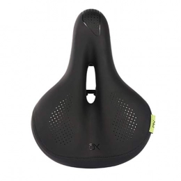 QJKai Mountain Bike Seat QJKai Mountain Road Bike Seat for Women Men, Bicycle Seat With Polyurethane Gel Padded Leather, Waterproof Wide Bike Saddle With Taillight, Soft Breathable Fit Most Bikes
