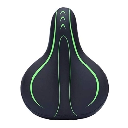 QLWY Mountain Bike Seat QLWY Bike Seat Saddle, Comfy Bike Saddle Professional Mountain Bike, with Shockproof Spring and Punching Foam System, Breathable, waterproof and non-slip, for Women and Men (Green)
