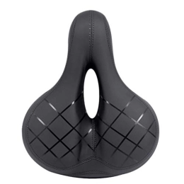 QSCTYG Mountain Bike Seat QSCTYG Bicycle Seat 1Pcs Bicycle Seat Non-Slip Thicken Bicycle Saddle Works for Mountain Riding Exercise Bike Accessory bicycle saddle (Color : Black)