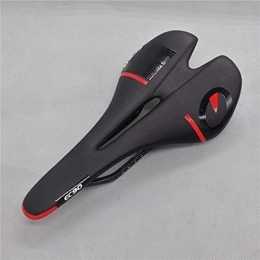 QSCTYG Spares QSCTYG Bicycle Seat Bicycle Saddle Road Bike Seat Men Cycling Cushion Mountain Bike Carbon Track Hollow Design MTB Saddle bicycle saddle (Color : Black, Size : One size)
