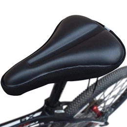 QSCTYG Mountain Bike Seat QSCTYG Bicycle Seat Mountain Bike Seat Cover Comfortable Thick Bicycle Saddle Seat Cover Cycling Gel Pad Riding bicycle saddle (Color : Black)
