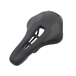 QSMGRBGZ Spares QSMGRBGZ Bike Seat - Mountain Bike Saddle with Central Relief Zone, Comfort Bicycle Equipment Parts for MTB / Road / Exercise Bike(Unisex), Black