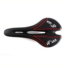 Queanly Mountain Bike Seat Queanly MTB Bicycle Saddle Ultralight Mountain Bike Seat Ergonomic Comfortable (Color : Red)