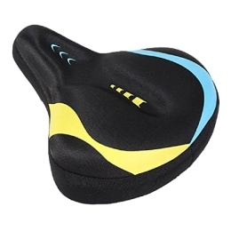 QWERTYUI Spares QWERTYUI Comfort Bike Seat Extra Wide Soft Breathable Absorbing Bicycle Saddle Memory Foam Universal Bicycle Seat Replacement for Mountain Bikes, Road Bikes, Yellow, One Size