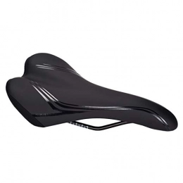 QXLG Mountain Bike Seat QXLG Easy to install Bicycle seat thickened silicone cushion comfortable and breathable sports soft cushion saddle mountain bike cushion cover Exquisite and durable (Color : Black)