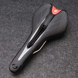 RatenKont Spares RatenKont Width Bike Seat Road Mountain Bike Saddle Mtb Bicycle Saddle Leather Comfortable Breathable Bicycle Seat Cycling Parts 3 balck white