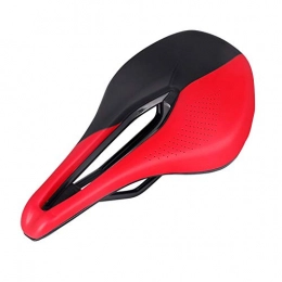 RBS Spares RBS-Bicycle seat Bike Saddle Mountain Bike Seat Breathable Comfortable Bicycle Seat Hollow Seat Cushion Super Light Bicycle Cushion Mountain Folding Bike Road Bike (Color : Red)