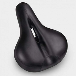 RBS Spares RBS-Bicycle seat Bike Seat For Men Women Comfortable Waterproof Bicycle Memory Foam Bike Padded Dual Shock Absorbing Bicycle Thick Cushion Seat (Color : Black)