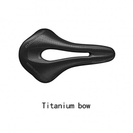 RBS Mountain Bike Seat RBS-Bicycle seat Bike Seat Ultralight And Strong Road Bicycle Saddle Bike Mat (Color : Titanium bow)