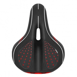 RBS Mountain Bike Seat RBS-Bicycle seat Comfortable Bike Seat Gel Waterproof Bicycle Saddle With Central Relief Zone And Ergonomics Design For Mountain Bikes Road Bikes Men And Women (Color : Red)