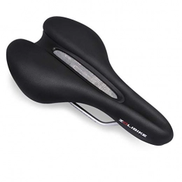 RBS Spares RBS-Bicycle seat Comfortable Bike Waterproof Bicycle Saddle With Central Relief Zone And Ergonomics Design For Mountain Bikes, Road Bikes, Men And Women (Color : Black)