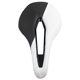 Relaxbx Spares Relaxbx Comfortable Bike Seat Extra Wide and Padded Bicycle Saddle Front Seat Mountain Bike Racing Saddle Pu Breathable Soft Seat Cushion(white)