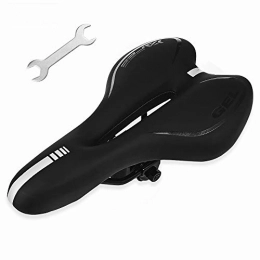 Rcharlance Mountain Bike Seat Road Bike Saddle Seat, Rcharlance gel Seat Saddle for Mountain Bike, Professional Padded Bicycle Seat Saddle for Women Ladies Mens Cycling MTB E Bike Spin Bike with Wrench (Clamp Included)