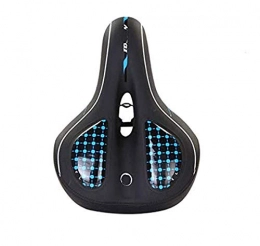 MxZas Mountain Bike Seat Road Mountain Bicycle Seat Breathable Saddle Soft Hollow Thickened Pad Cushion Cover Saddle Shock Absorber Ball Built-in silicone blue Jzx-n
