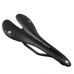 Rubyu 3K Carbon Fibre Soft Gel Saddle Waterproof Breathable Saddle for Men Women for Home Bike, MTB Ebike, Spring, Black