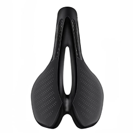 Rwlre Mountain Bike Seat Rwlre Racing Bicycle Saddle, Road Bike Saddle Mtb Bicycle Seat With Warning Taillight Usb Charging Pu Breathable Soft Seat Cushion Mountain Cycling Racing (Color : Black, Size : 255 * 60 * 150mm)