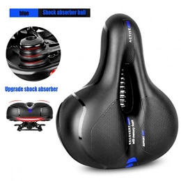 Saddles Bicycle Super Soft Comfortable Bicycle Seat Cushion Male And Female Bicycle Bicycle Bicycle Accessories Bicycle Seat Cushion (Color : Blue-A, Size : 25 * 20cm)